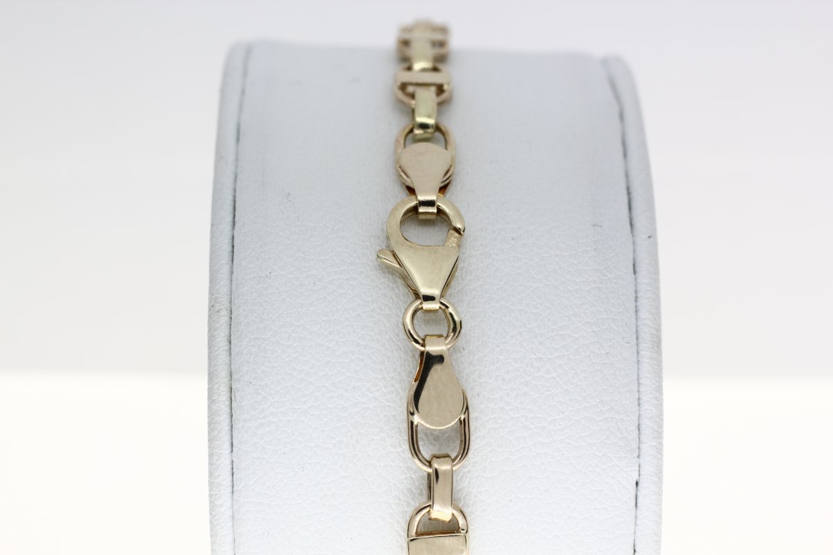 Bi-Color Gold Kingsly Link Bracelet